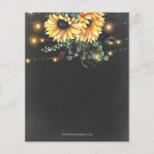 Budget String Light Sonnenblumen I DO BBQ Einladun (Rückseite)