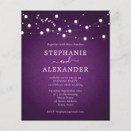 Budget String Lights Hearts Lila Hochzeitsslifter