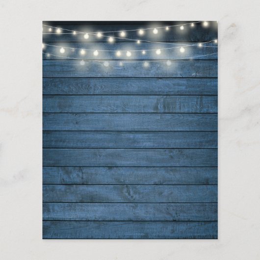 Budget String Lights Rustikales Brautparty laden e (Rückseite)