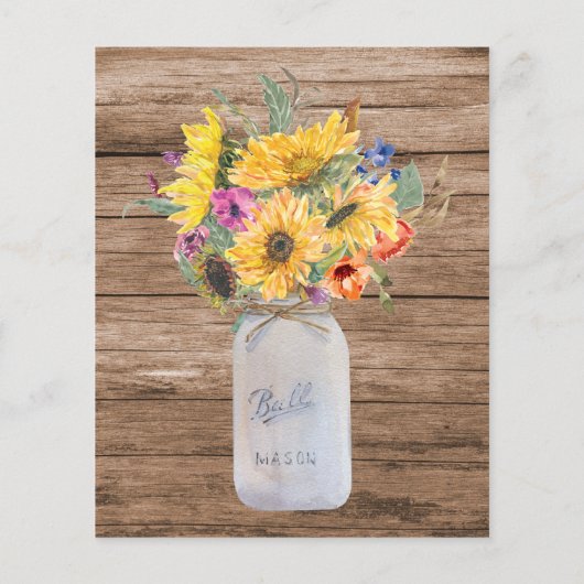 Budget String & Mason Jar Brautparty (Rückseite)