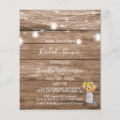 Budget String & Mason Jar Brautparty (Vorderseite)