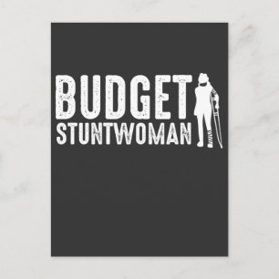 Budget Stuntfrau - Broken Leg Patient Hospital Postkarte