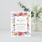 BUDGET Sukkulente Babydusche Einladung (Stehend Vorderseite)