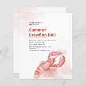 Budget Summer Crawfish Seafood Boil Party einladen (Vorne/Hinten)