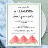 Budget Summer Family Wiedersehen Watermelon Einlad Flyer
