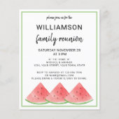 Budget Summer Family Wiedersehen Watermelon Einlad Flyer (Vorne)