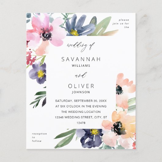 Budget Summer Floral Wedding (Vorderseite)