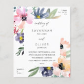 Budget Summer Floral Wedding Flyer (Vorne)
