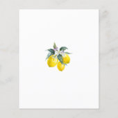 Budget Summer Lemon Bridal Dusche Einladungen (Rückseite)