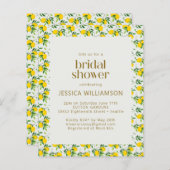 Budget Summer Lemon Fruchtmuster Brautparty (Vorne/Hinten)