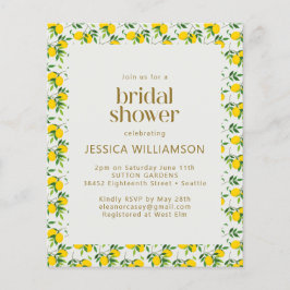 Budget Summer Lemon Fruchtmuster Brautparty