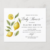 Budget Summer Lemon Limon Citrus Baby Dusche (Vorderseite)