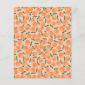 Budget Summer Orange Fruchtfarben Baby Dusche (Rückseite)