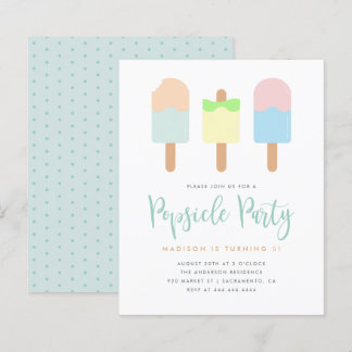 Budget Summer Pastel Popsim Party Kinder Geburtsta