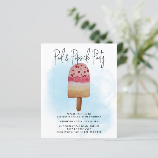 Budget Summer Pool Popsire Party jedes Lebensjahre (Stehend Vorderseite)