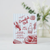 Budget Summer Seafood Crawfish Boil Party einladen (Stehend Vorderseite)