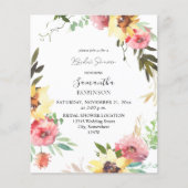 Budget Summer Sunflower Brautparty (Vorderseite)