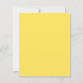 Budget Sunflower Baby Dusche Elegante Script Chic (Rückseite)