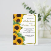 Budget Sunflower Baby Shower (Stehend Vorderseite)