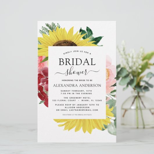 Budget Sunflower Brautparty (Stehend Vorderseite)