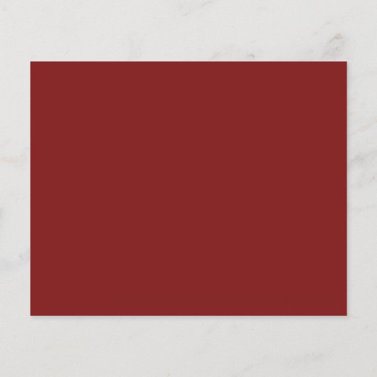 Budget Sunflower Burgundy Floral Save the Date (Rückseite)