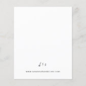 Budget Sunflower & Eucalyptus MOD Floral Wedding W (Rückseite)