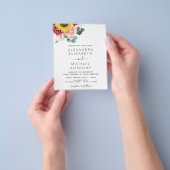 Budget Sunflower Eukalyptus Country Wedding Flyer (Gruppe)