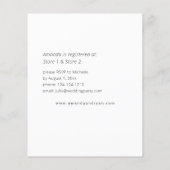 Budget Sunflower & Eukalyptus Floral Brautparty Flyer (Hinten)