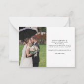 Budget Sunflower Eukalyptus Wedding Dankeschön Kar Mitteilungskarte (Rückseite)