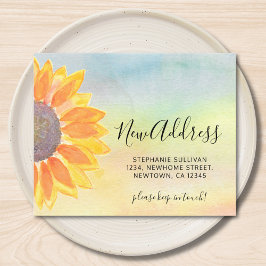 Budget Sunflower Motion Announcement Card