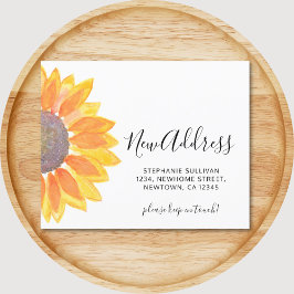 Budget Sunflower Motion Announcement Card