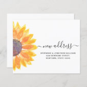 Budget Sunflower New Address Announccard (Vorne/Hinten)