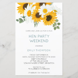 Budget Sunflower Tour Wochenende Hen laden ein