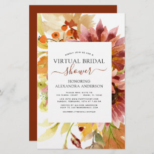 Budget Sunflower Virtual Brautparty Burgundy