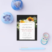 Budget Sunflower & W Floral B Künstlerisch Save th Flyer (Einzeln)