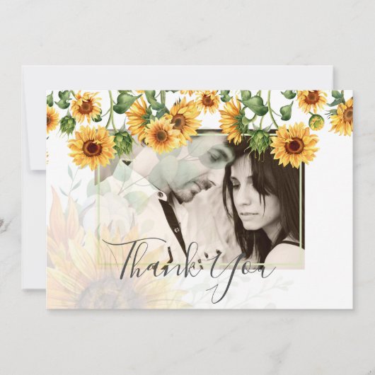 Budget SUNFLOWERS Dusty Blue Wedding (Vorderseite)