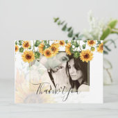Budget SUNFLOWERS Dusty Blue Wedding (Stehend Vorderseite)