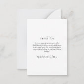 BUDGET Sunset Foto Beerdigung Danke Karte (Rückseite)