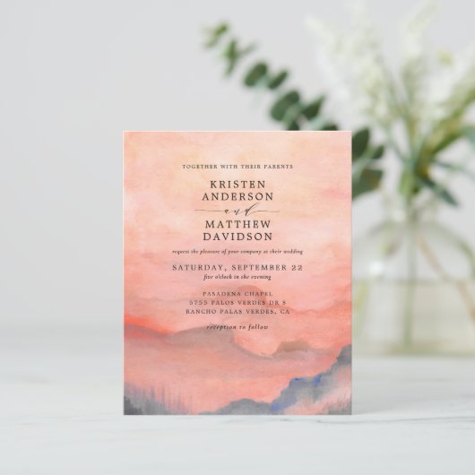 Budget Sunset Mountain (Stehend Vorderseite)