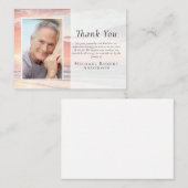 Budget Sunset Ocean Foto Beerdigung Danke, Hinweis Mitteilungskarte (Vorne/Hinten)