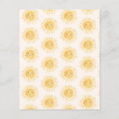 Budget Sunshine Baby Dusche Danke Karte (Rückseite)