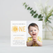 Budget Sunshine Boy's erste Geburtstagsparty einla (Stehend Vorderseite)