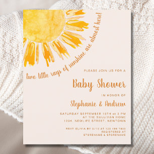 Budget Sunshine Couples Twins Baby Dusche laden ei