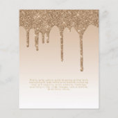 BUDGET SWEET16 Dripping Glitzer Glamour Invit (Rückseite)