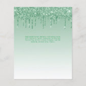 BUDGET SWEET16 Dripping Glitzer Glamour Invit (Rückseite)