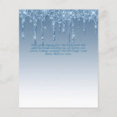 BUDGET SWEET16 Dripping Glitzer Glamour Invit (Rückseite)