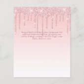 BUDGET SWEET16 Dripping Glitzer Glamour Invit (Rückseite)