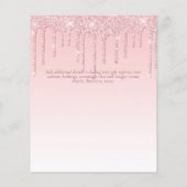 BUDGET SWEET16 Dripping Glitzer Glamour Invit (Rückseite)