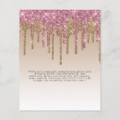 BUDGET SWEET16 Dripping Glitzer Glamour Invit (Rückseite)