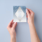 BUDGET SWEET16 Dripping Glitzer Glamour Invit Flyer (Gruppe)